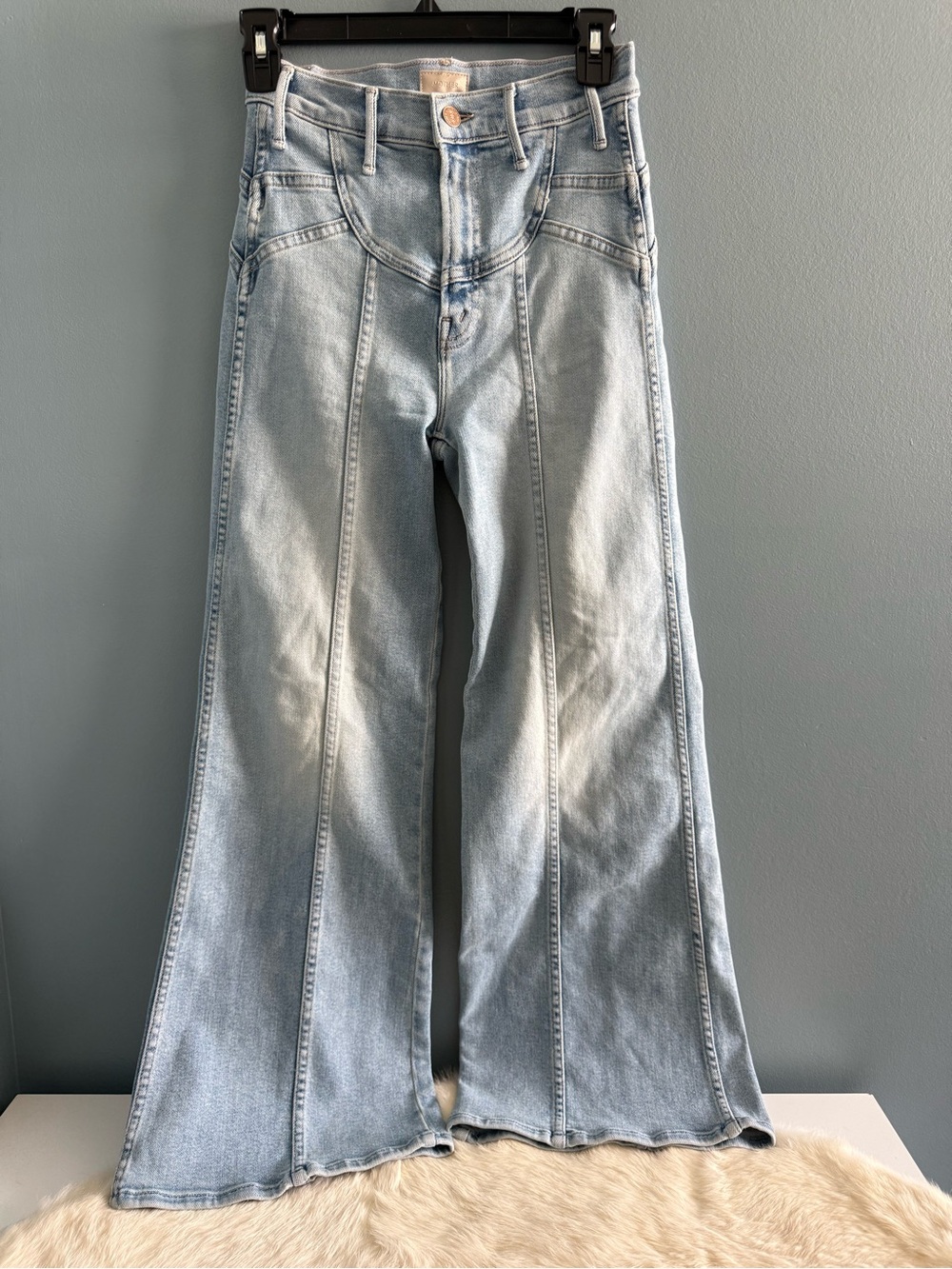 Mother The Sunny Hustler Flood Flare Jeans